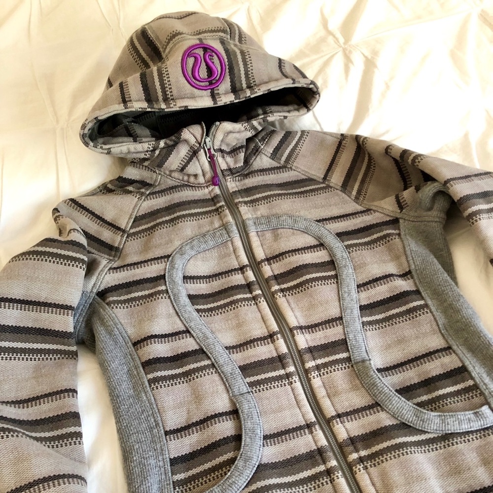 Lululemon Scuba Hoodie - Coal Poncho Stripe